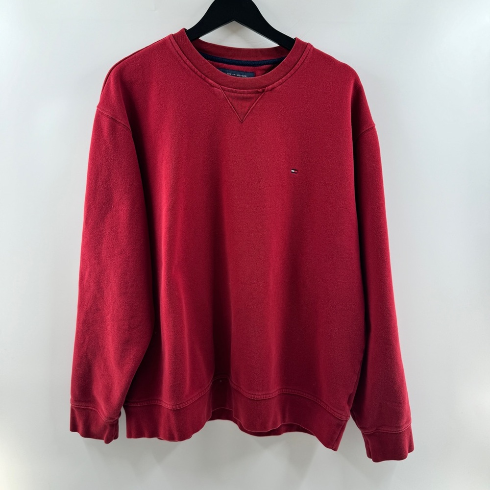 Tommy Hilfiger Red Crewneck Sweatshirt – Men’s XL